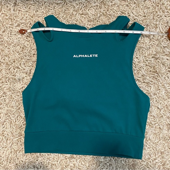 Alphalete Teal Crop Top - Picture 4 of 8